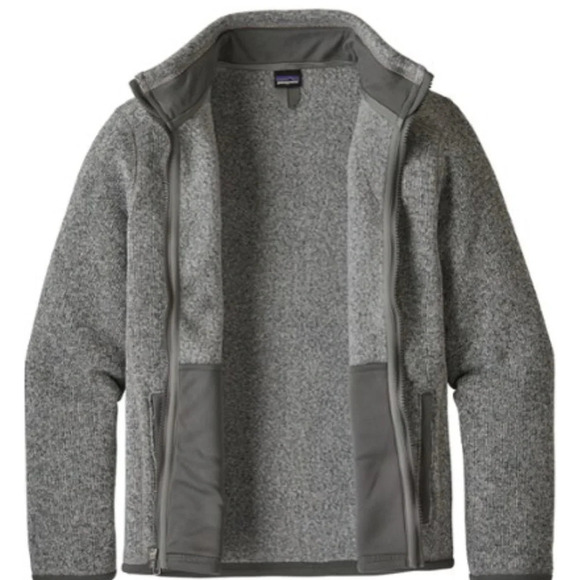 Patagonia Boys' Small Size 7 8 Better Sweater Jacket Stonewash Grey NWT - Picture 10 of 12